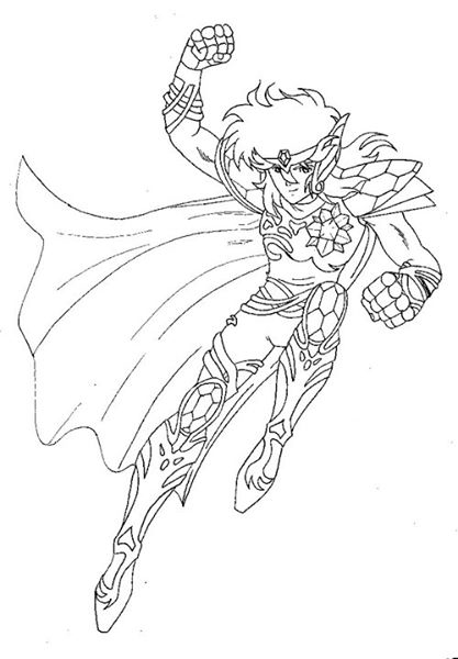 Desenhos de Saint Seiya - Os Cavaleiros do Zodíaco para colorir